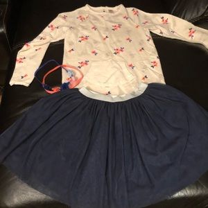 Sweater, Skirt, Headband bundle